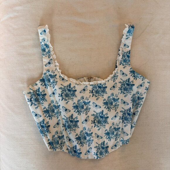 With Jean - Cindy Corset Top (Size M) - Picture 2 of 3